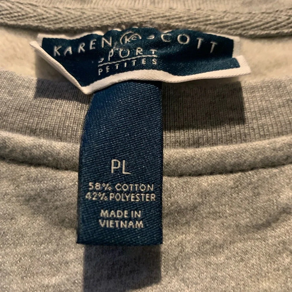 ๐SOLD๐ Karen Scott Womenโs Sweatahirt Size LP - Picture 10 of 12
